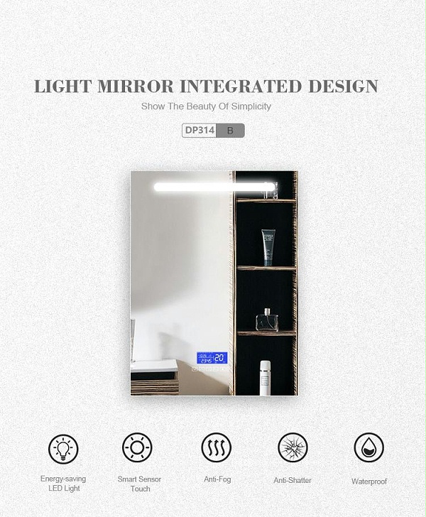 DP314B-LED智能浴室镜