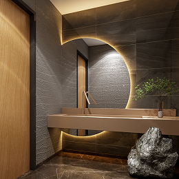 酒店不规则浴室镜