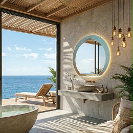 海景民宿卫浴镜