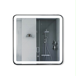 定制正方形铁框浴室镜